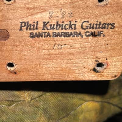 RARE Phil Kubicki 1 piece neck 8/82 - Maple Satin image 7