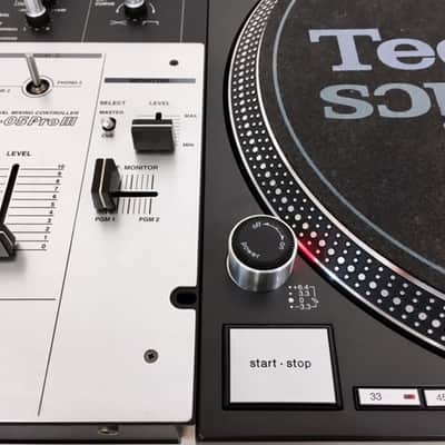 Technics SL-1200MK5 Black with Original Box, Vestax Mixer, Cartridge and Technics Spin Clock image 8