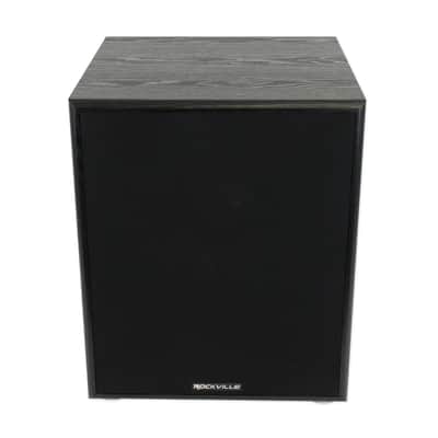 Rockville Rock Shaker 12" Inch Black 800w Powered Home Theater Subwoofer Sub image 3