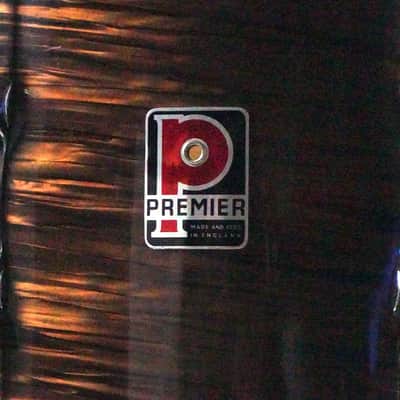 Premier Mahogany Duroplastic Kit with Royal Ace Snare 20,12,16,14 1960s image 6