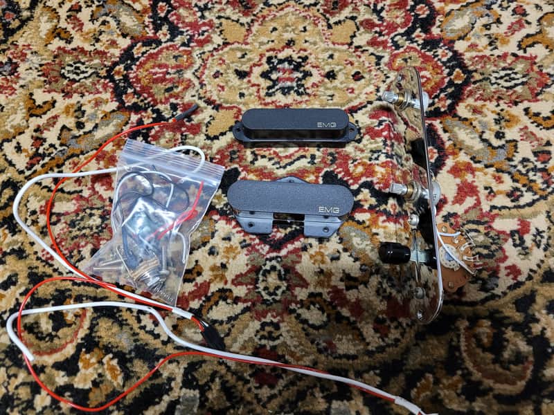 EMG Telecaster Pickup Set FT/RT 2006 - Black image 1