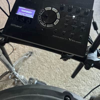Roland TD-17KV-S W/Pearl Throne & Hi-Hat Stand Vic Firth Headphones image 11