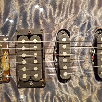 2009 Tom Anderson Drop Top Charcoal Quilted Maple Alder SSH HSS SA2R SA2 HN2+ image 4