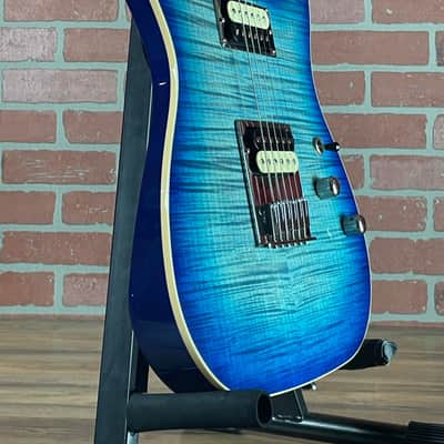 Schecter USA Custom Shop PT Custom HH Electric Guitar - Trans Sky Blue (New-Old Stock) image 8