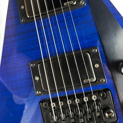 Jackson PS3 1996 Japan* - Blue Transparent over Curly Maple, EMG Pickup upgrades! Heavy duty Jackson Hardshell case included! image 6