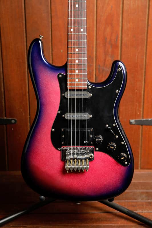Fernandes FST-65 Purple Sparkle Burst Electric Guitar 1980s MIJ Pre-Owned image 1