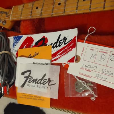 1997 Fender Telecaster '52 USA Reissue AVRI Telecaster w/ Waylon Jennings-Style Leather Cover- Tweed Case & COA! image 12
