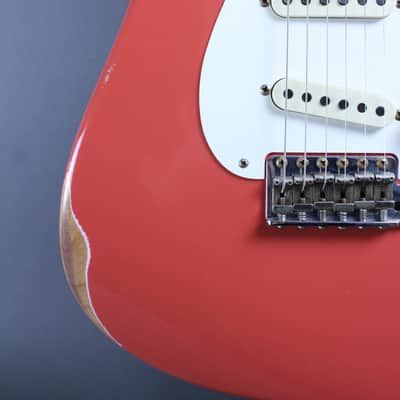 2024 Fender Custom Shop Limited Edition '57 Stratocaster Relic Tahitian Coral image 8