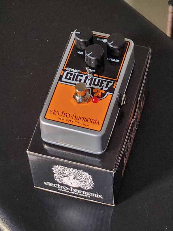 Electro-Harmonix Op Amp Big Muff Pi Reissue Black/Orange image 1