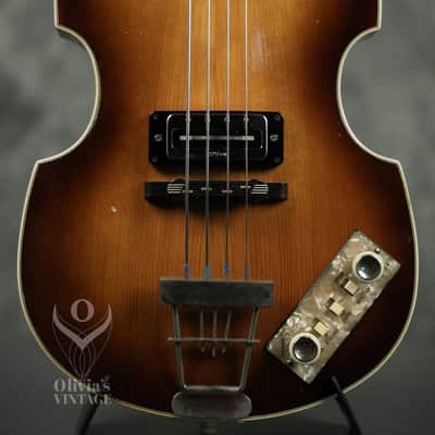 1966 Hofner 500/1 Violin Beatle Bass Sunburst image 1