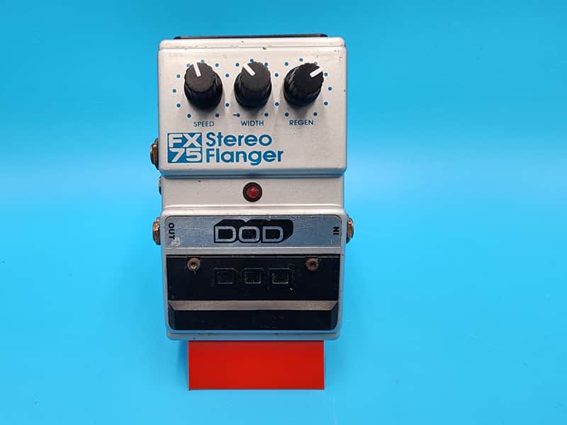 Vintage 1987 DOD FX75 Stereo Flanger Guitar Effect Pedal Bass MN3007 MN3101 87 image 1