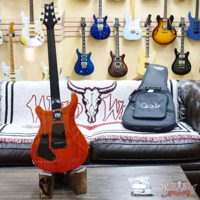 2023 Paul Reed Smith PRS Wild West Guitars Special Run CE 24 Painted Black Neck 57/08 Pickups Orange 7.10 LBS image 7