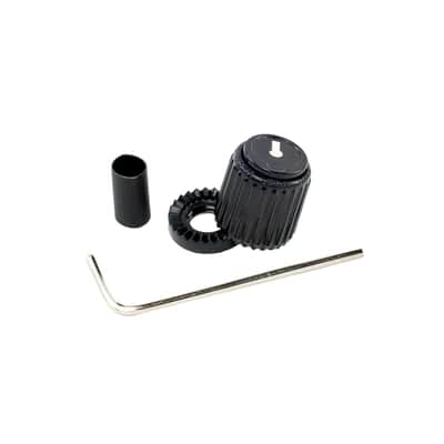 D'Addario LokNob Small Knob for Amplifiers, Effects Pedals, Instruments, Live/studio Gear, Black image 2