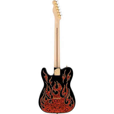 Fender James Burton Signature Telecaster - Maple Fingerboard, Red Paisley Flames image 18