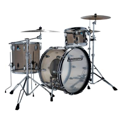 Ludwig Vistalite Pro Beat 3-Piece Shell Pack w/24" Kick - Bronze image 1