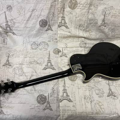 Cortez Lawsuit Era Les Paul Custom 1970’s Ebony Ex Cond Open Book Headstock Japan Ibanez Greco Aria image 12