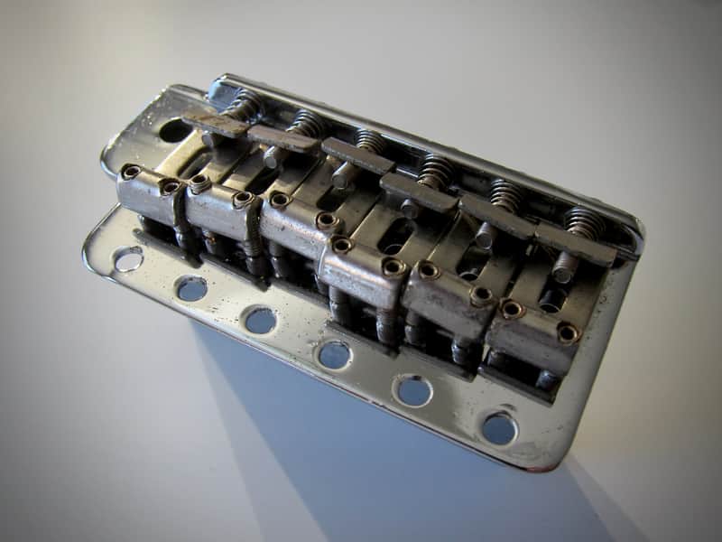 Fender Stratocaster Bridge Vintage Reissue Circa 1990s Chrome image 1