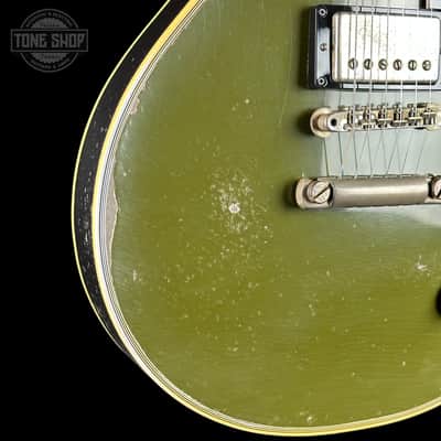 Gibson Custom Limited 68 Les Paul Custom Olive Drab Top Ebony Back Heavy Aged 606368 image 6