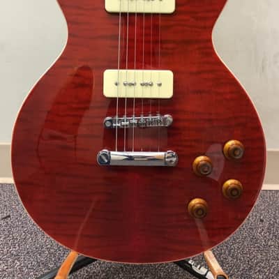 Red Unbranded LP Standard Electric Guitar - Dual Single Coil Pickups image 1