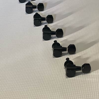 2000's Korean Era Ibanez RG & S Series Black Dual Pin Tuning Pegs Tuners 6 In LIne image 3