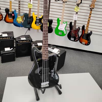 Squier Affinity Jaguar Bass Dark Gray Sparkle image 1