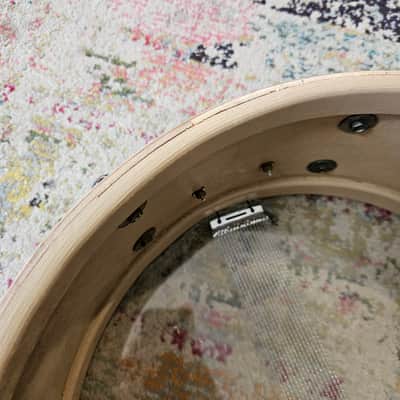Slingerland Hollywood Ace 14x5.5" 3-ply Snare Drum - White Marine Pearl 1960s image 18