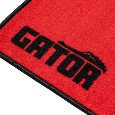 Gator Drum Rug 78x66 Black/Red/White image 2