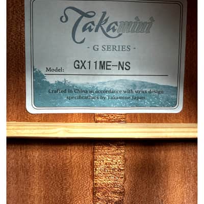 Takamine GX11ME-NS - Acoustic Guitar - Natural - Like New w/ Soft Case & Original Box image 2