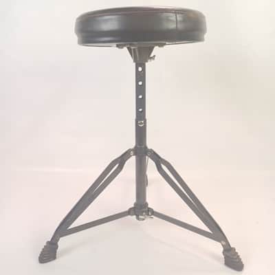 First Act Drum Throne Heavy Duty Double-Brace Seat Chair Black Powdercoat image 2