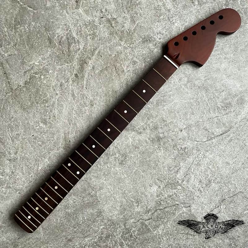 Start Dark Roasted Vintage guitar Neck Rosewood 22 Fret! 70s Big Head Custom Guitar Project image 1