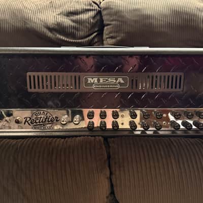 Mesa Boogie Dual Rectifier 3ch Solo Head *RARE Chrome Chassis Black Face Version* (MADE IN USA) image 1