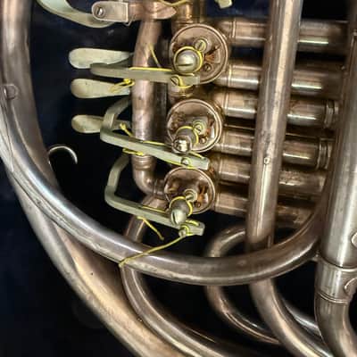 C. G. Conn Silver 6D Double French horn. Made in USA image 14