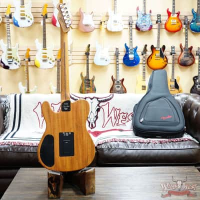 Fender FINNEAS Signature Acoustasonic Player Telecaster Rosewood Fingerboard Cappuccino Fade 5.00 LBS with Deluxe Gig Bag image 7