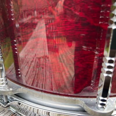 Pearl BC-814ED Free Floating 8” Birch snare 1984 - Cherry image 10