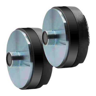 5 Core Compression Driver Pair 270W Combined RMS Titanium Tweeter Diaphragm 8 Ohm 1.75" Voice Coil High Frequency 1.5k-20kHz Weatherproof Thro image 1
