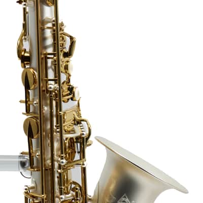Antigua Winds Model AS4248SQ 'Powerbell' Alto Saxophone in Satin Silver image 4