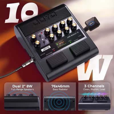 Brand New Joyo JOYO 10W Portable Electric Guitar Amp Multi-Effects Pedal Combo Amplifier 2025 image 5