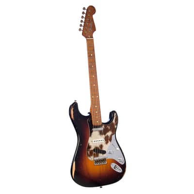 Fender Custom Shop MVP Nashville Stratocaster Hardtail Relic - Wide Fade 2 Tone Sunburst w/ Genuine Cow Skin Pickguard - Masterbuilt Kyle McMillin - Dealer Select Master Vintage Player Series Electric Guitar - NEW! image 8