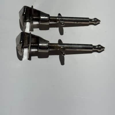 WFL Clip on bass drum spurs Early 1900’s - Nickel image 2