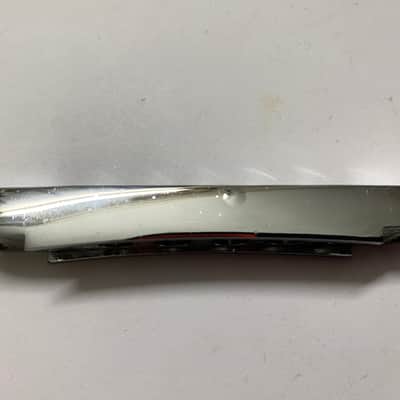 1980s chrome Gibson USA top adjust 9 point bridge base with no saddles rare original vintage part image 3