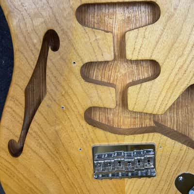 Used Warmoth Custom Built Semi-hollow Partscaster with Case image 12