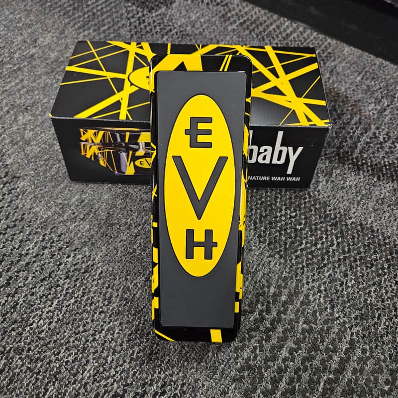 Photos - Effects Pedal Dunlop EVH95 Eddie Van Halen Signature Cry Baby Wah Yellow / B... 