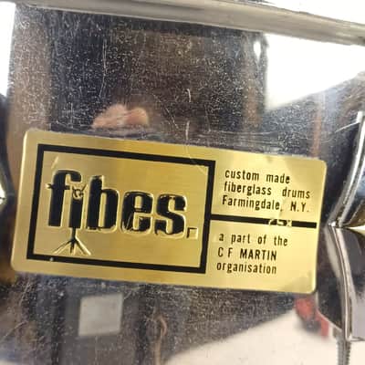 Fibes SFT690 5.5x14"Snare Drum Chrome Over Fiberglass Shell 70s Vintage 10Lug NY image 7