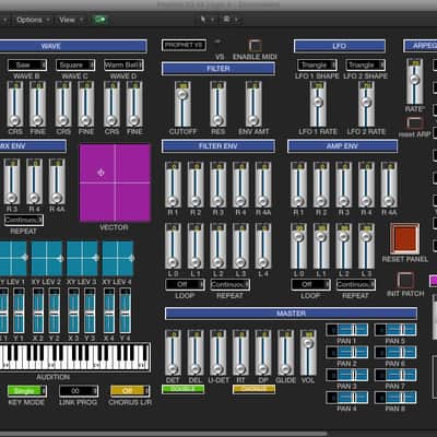 VIRTUAL Sequential Prophet VS  editor / programmer- LOGIC v4 - X