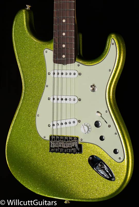 Fender Custom Shop Dick Dale Stratocaster Rosewood Fingerboard Chartreuse Sparkle (574) image 1