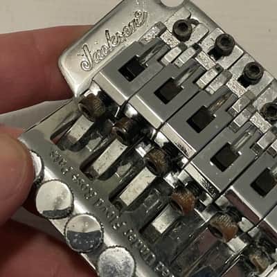 2000's Jackson Dinky Guitars JT-580LP Chrome Licensed Floyd Rose Tremolo Guitar Bridge & Arm image 14