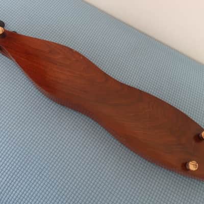 Vintage 1970s The Dulcimer Factory DF STAMP Birch Mahogany 4-String Heart Motif Mountain Dulcimer Walnut Heart Sound Hole K image 9