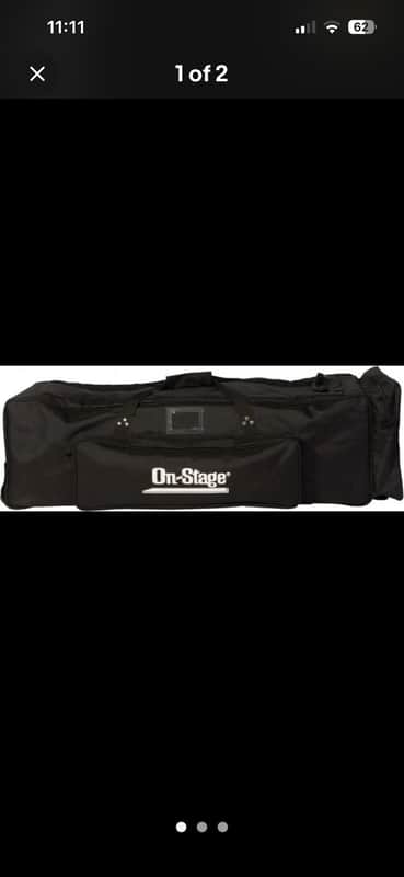 On-Stage DHB6000 Drum Hardware Bag 2020s - Black image 1