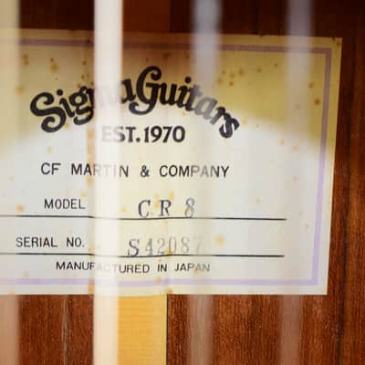 Vintage 1985 Sigma by Martin CR-8 Classical Acoustic Guitar, Natural image 6