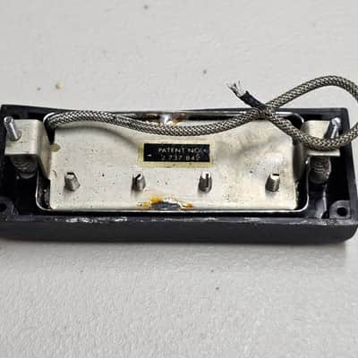 1960s Gibson Mini Humbucker For EB-3 / EB-2D - Pat # Decal - Complete With Ring image 2